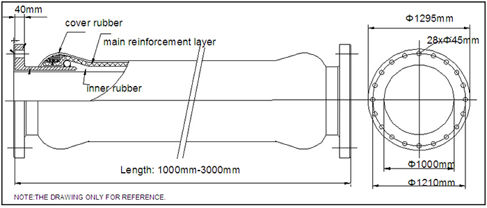 Drawing for DN1000 Dredging Discharge Rubber Hose.jpg